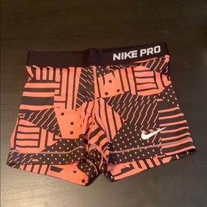 Nike pro spandex shorts